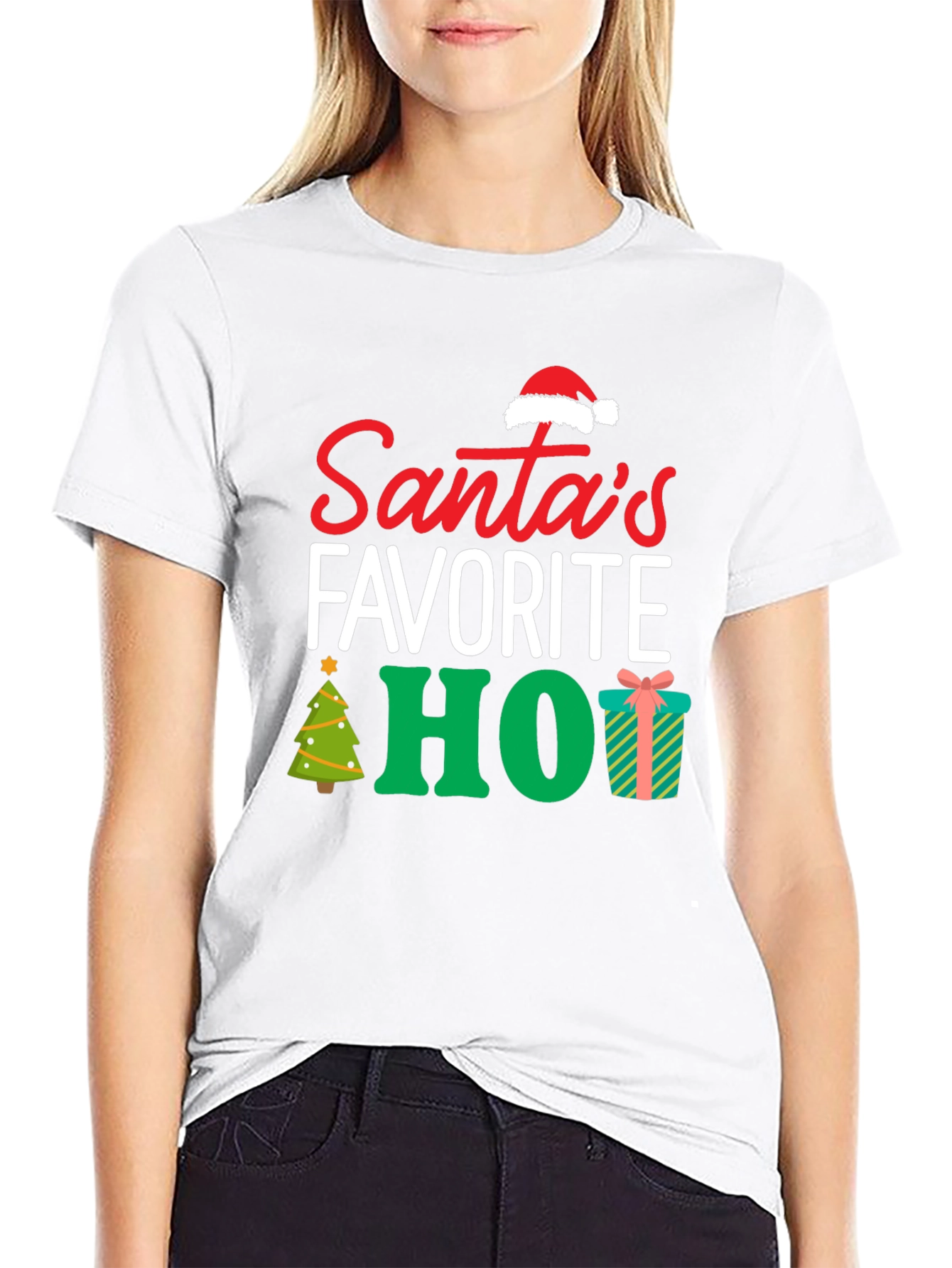 Santas Favorite HO! Christmas T-Shirt