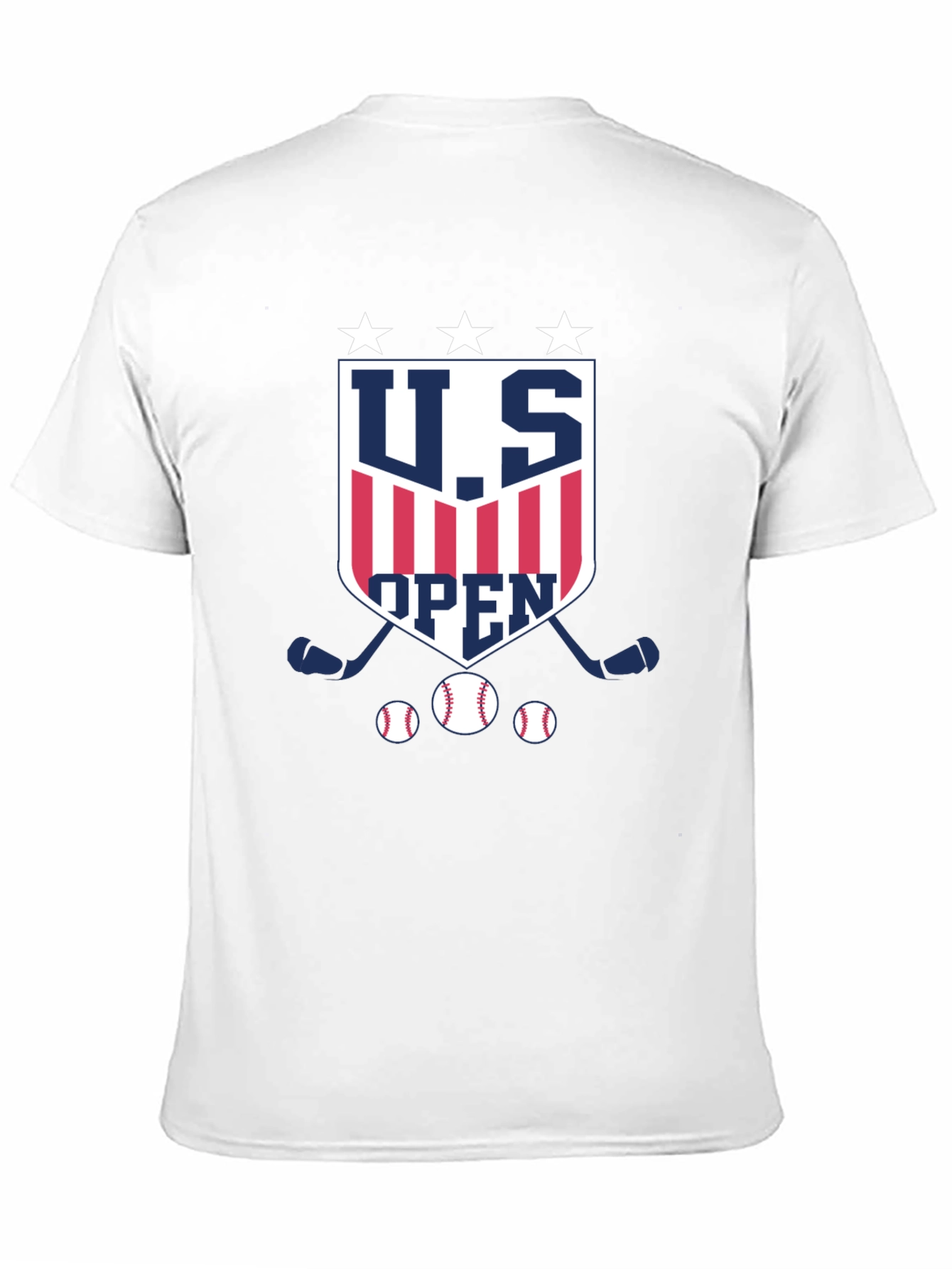 U.S. Open Baseball & Hockey Black T-Shirt