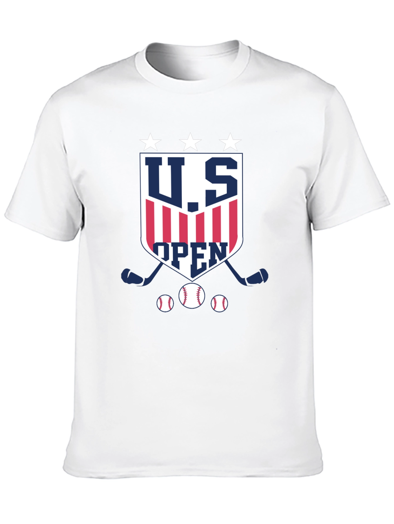 U.S. Open Baseball & Hockey Black T-Shirt