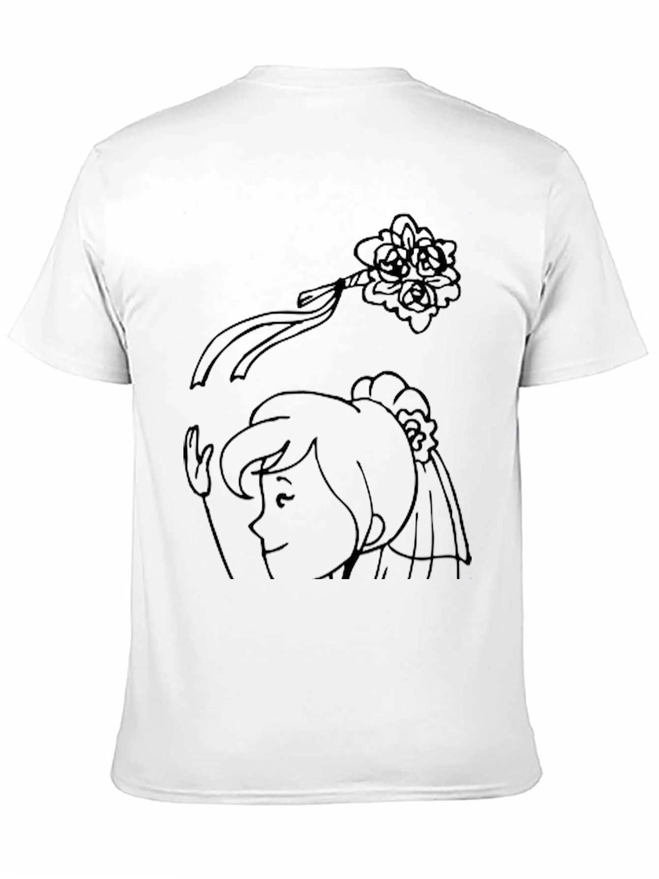 Whimsical Womans Portrait T-Shirt