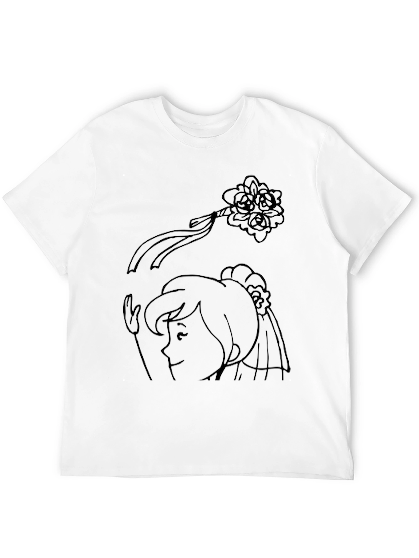 Whimsical Womans Portrait T-Shirt
