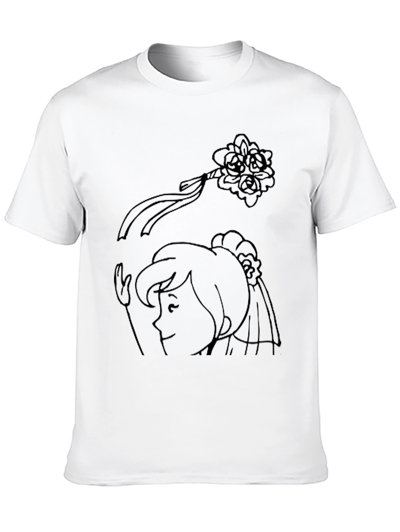 Whimsical Womans Portrait T-Shirt