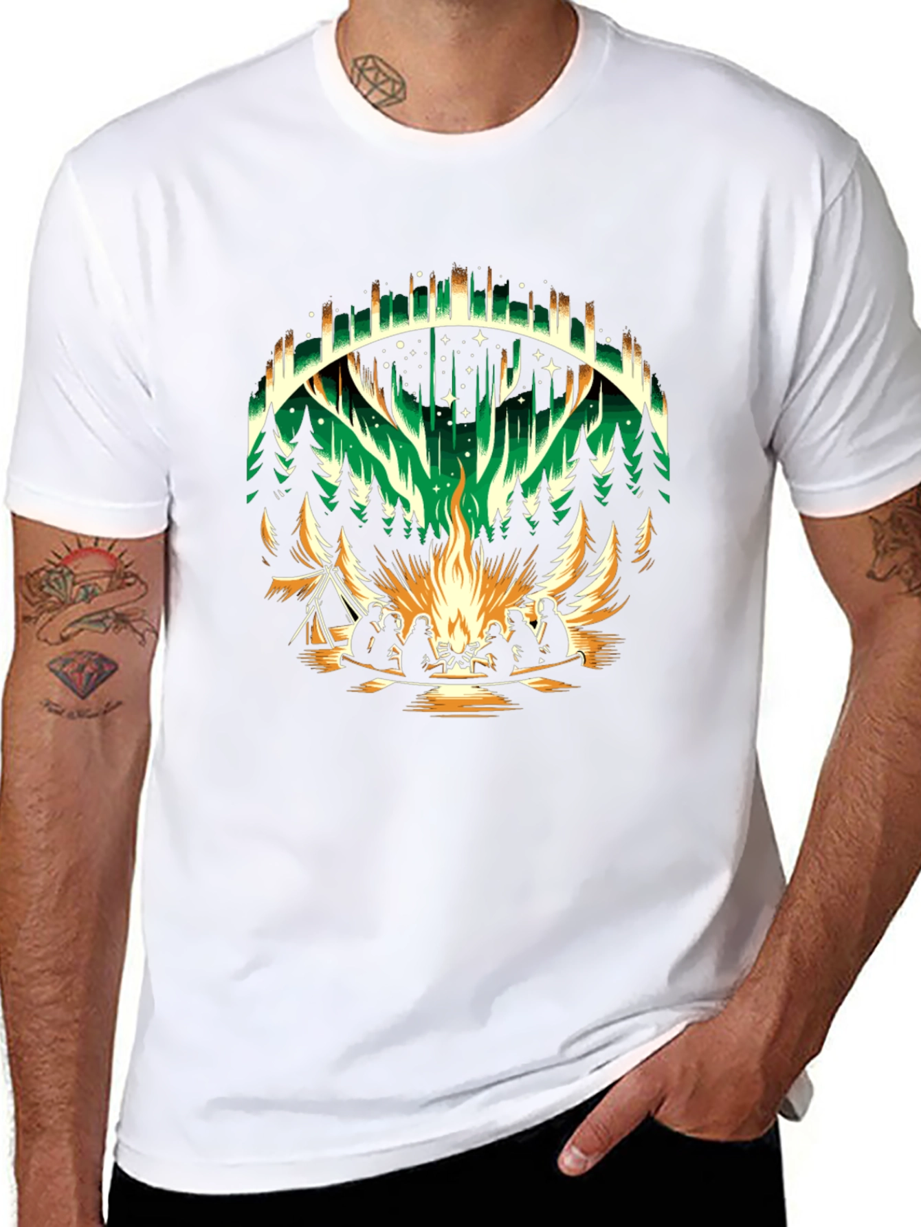 Aurora Campfire Graphic Tee
