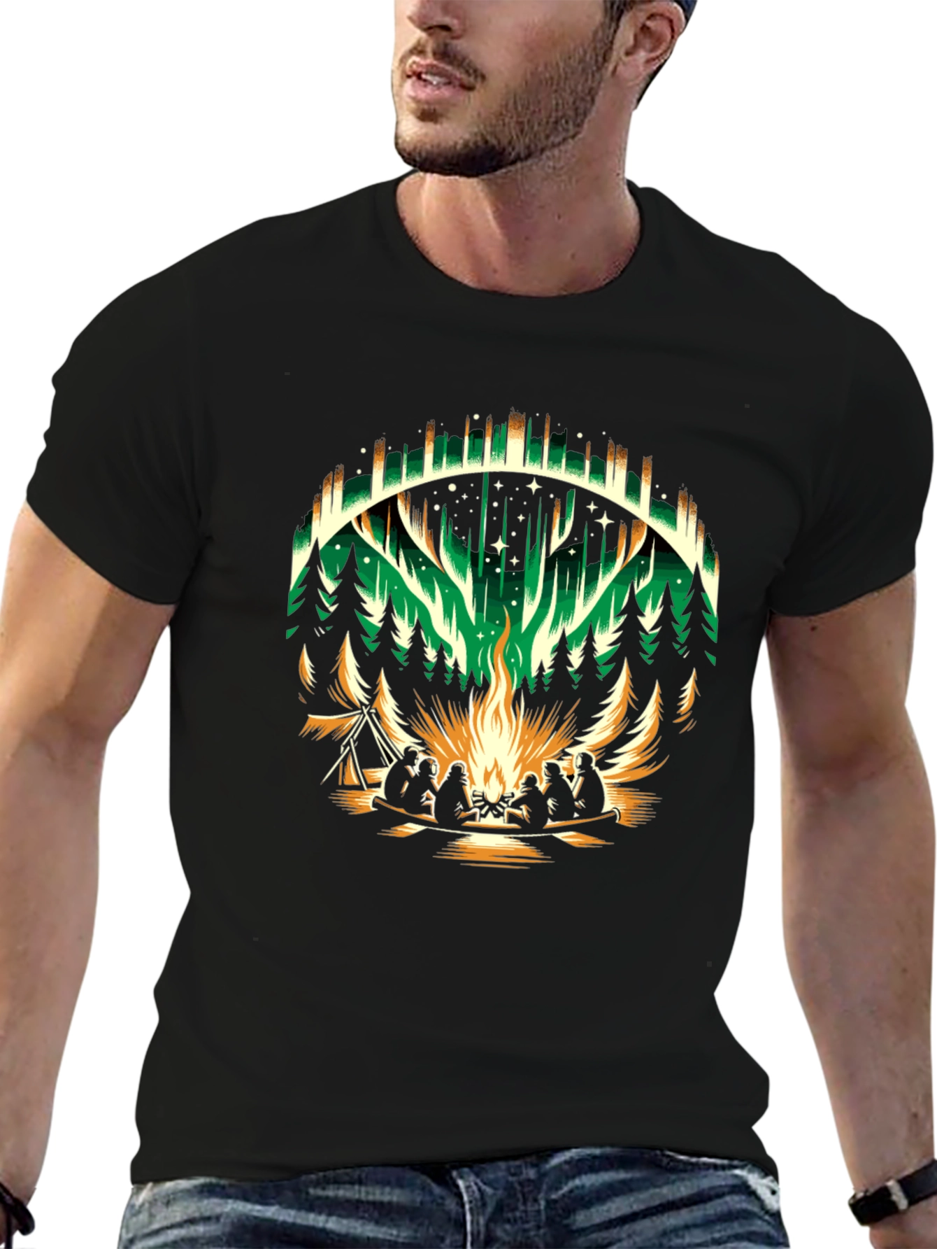 Aurora Campfire Graphic Tee