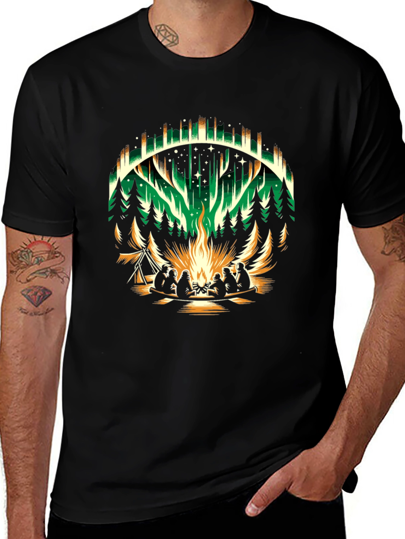 Aurora Campfire Graphic Tee