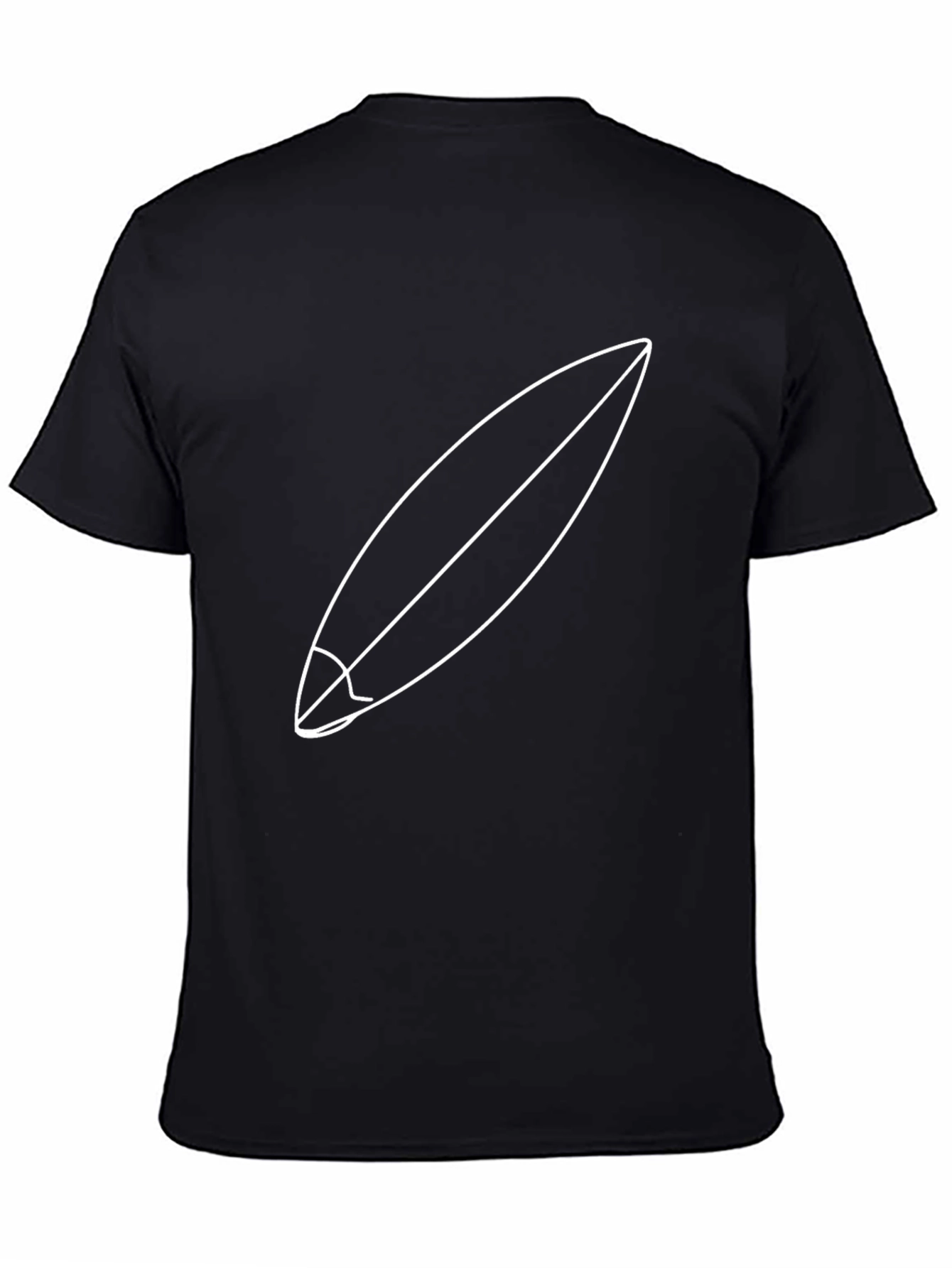Surfboard Graphic Tee - Minimalist Design