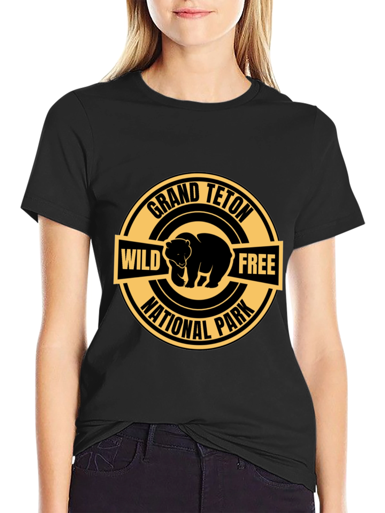 Grand Teton National Park Bear Graphic T-Shirt