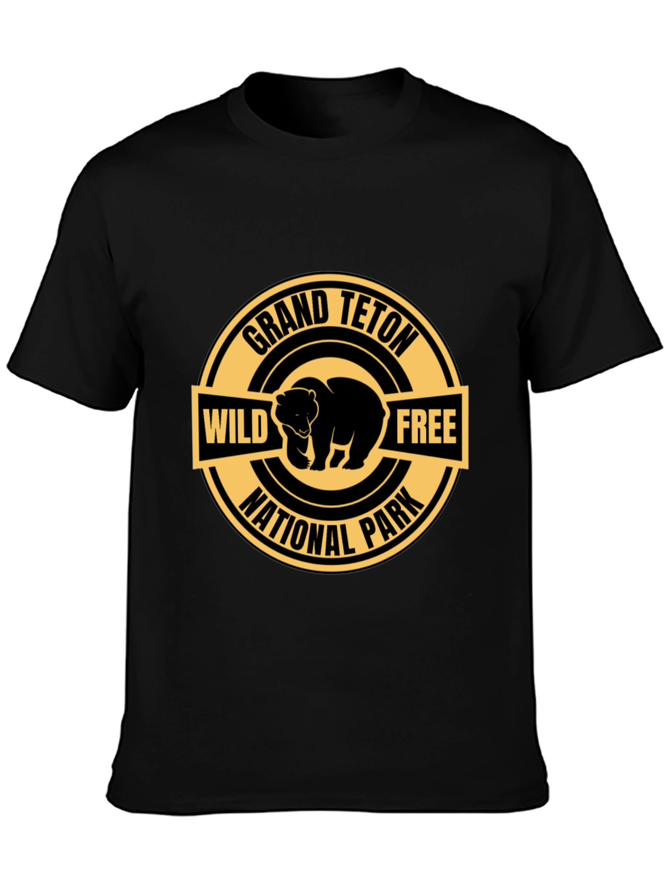 Grand Teton National Park Bear Graphic T-Shirt