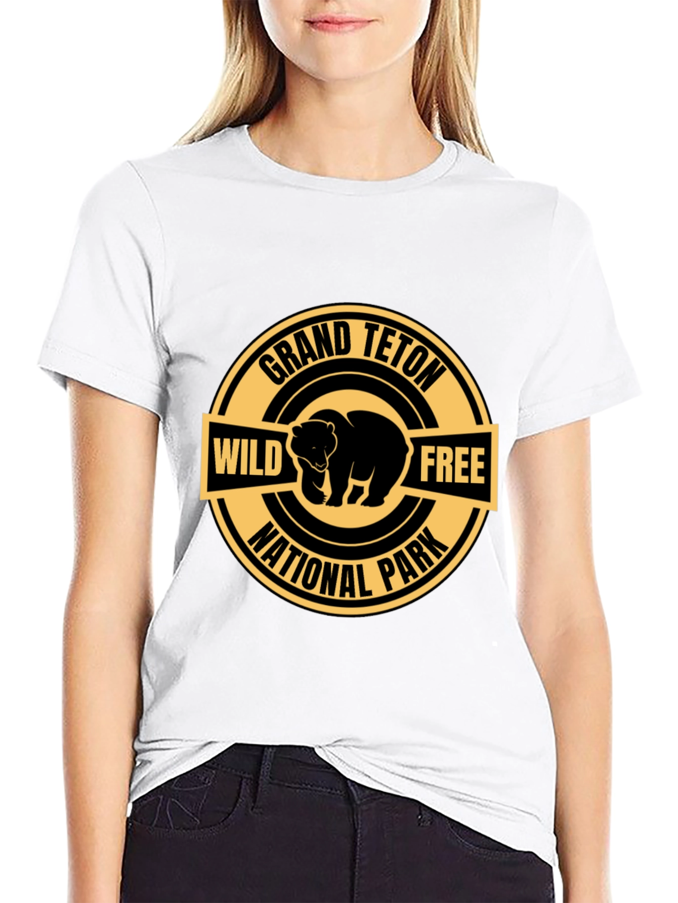 Grand Teton National Park Bear Graphic T-Shirt