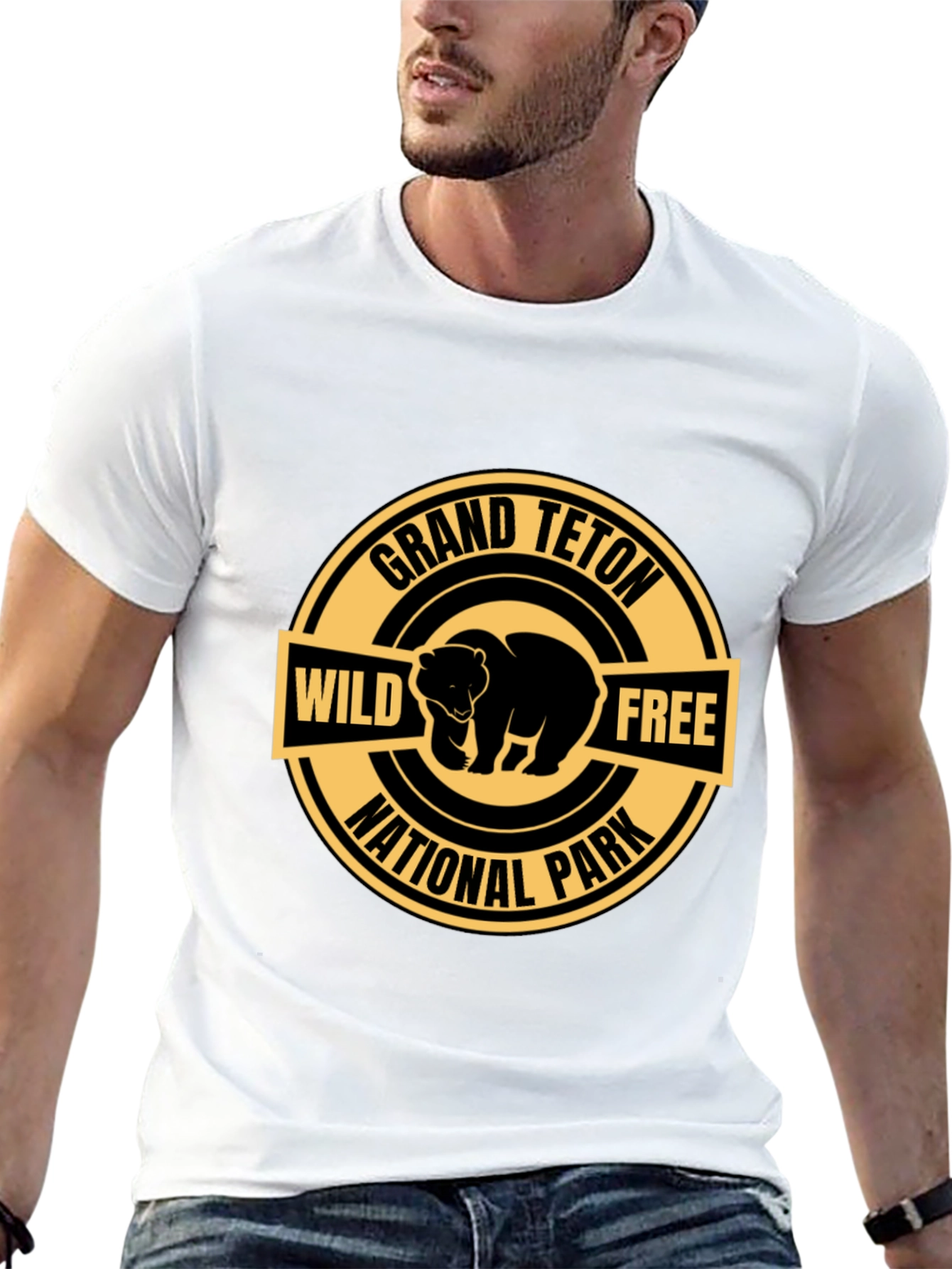 Grand Teton National Park Bear Graphic T-Shirt