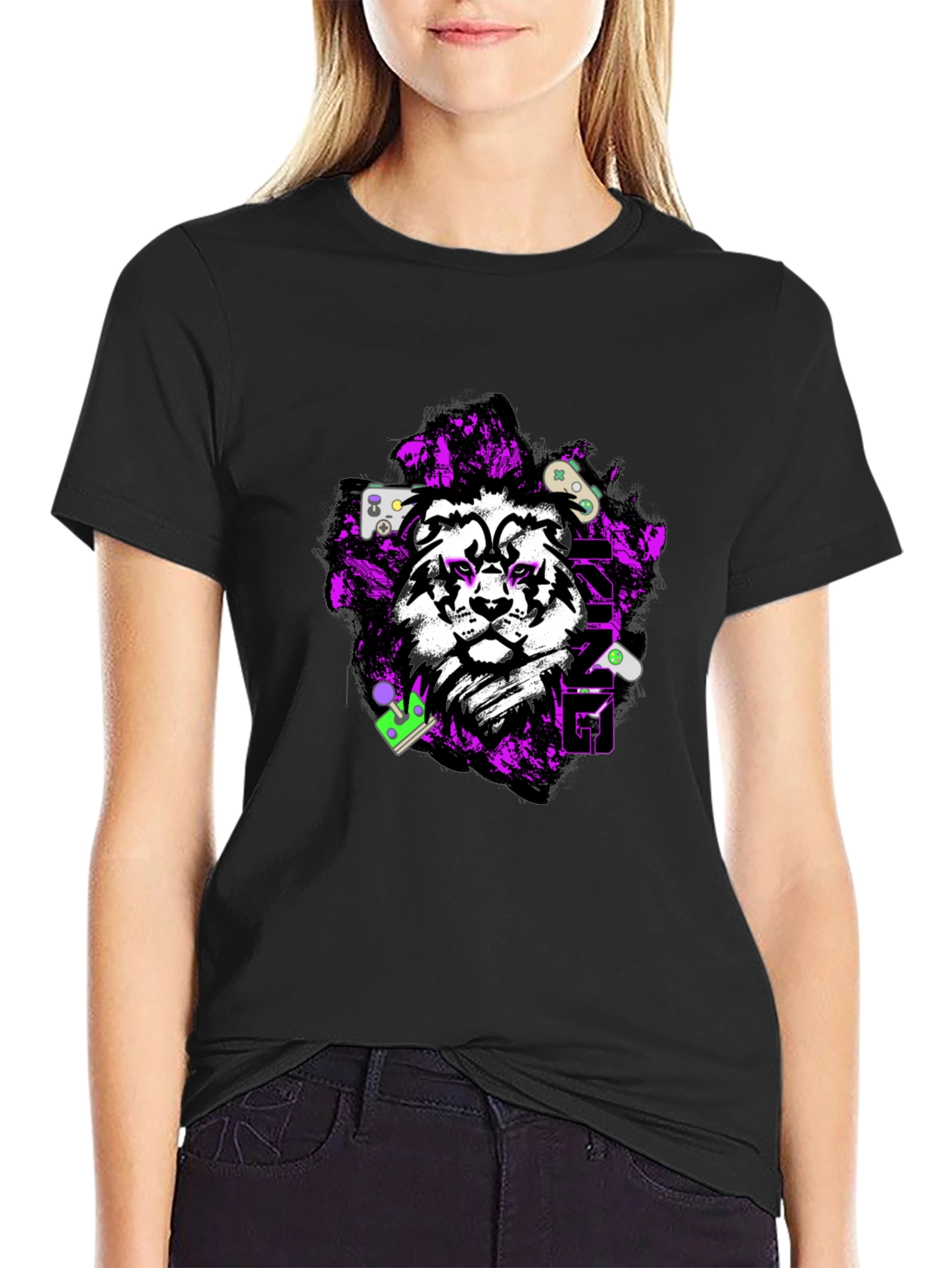 Gaming Lion Graphic Tee