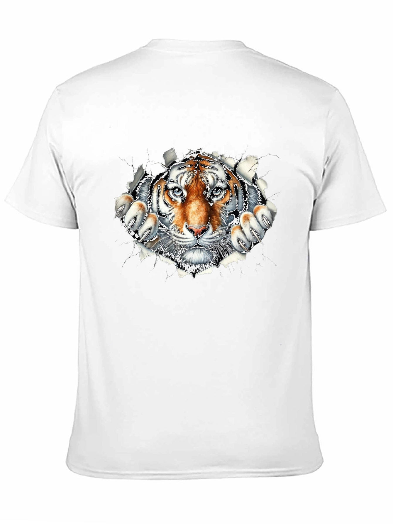 Tiger Graphic Print Black T-Shirt