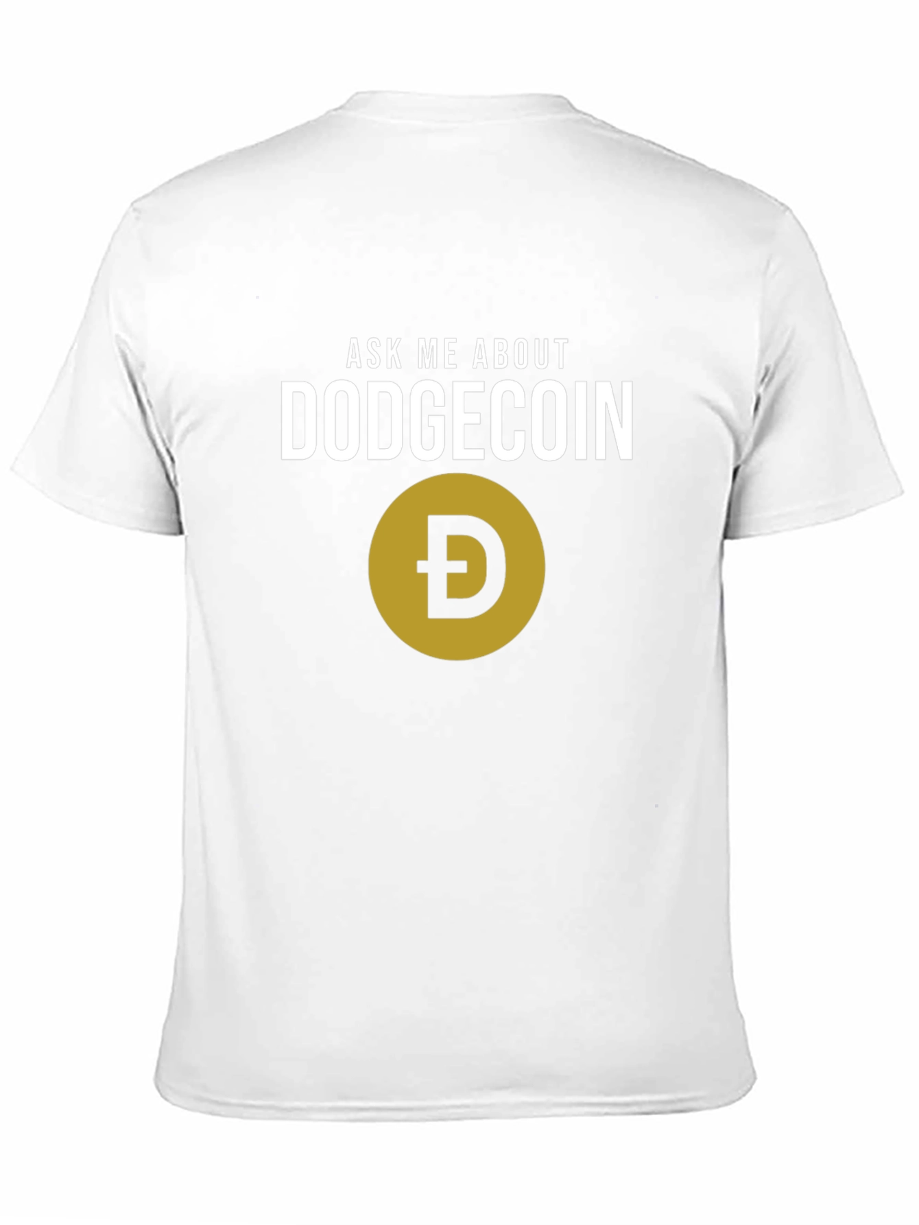Ask Me About Dogecoin Black T-Shirt Crypto Meme