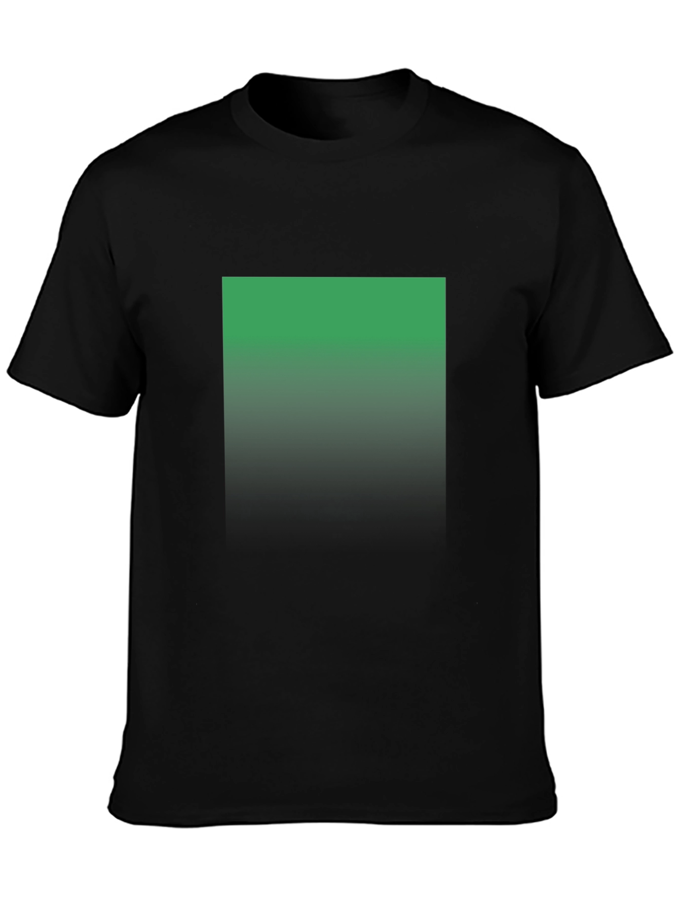 Emerald Fade Mens Black T-Shirt - Modern Style