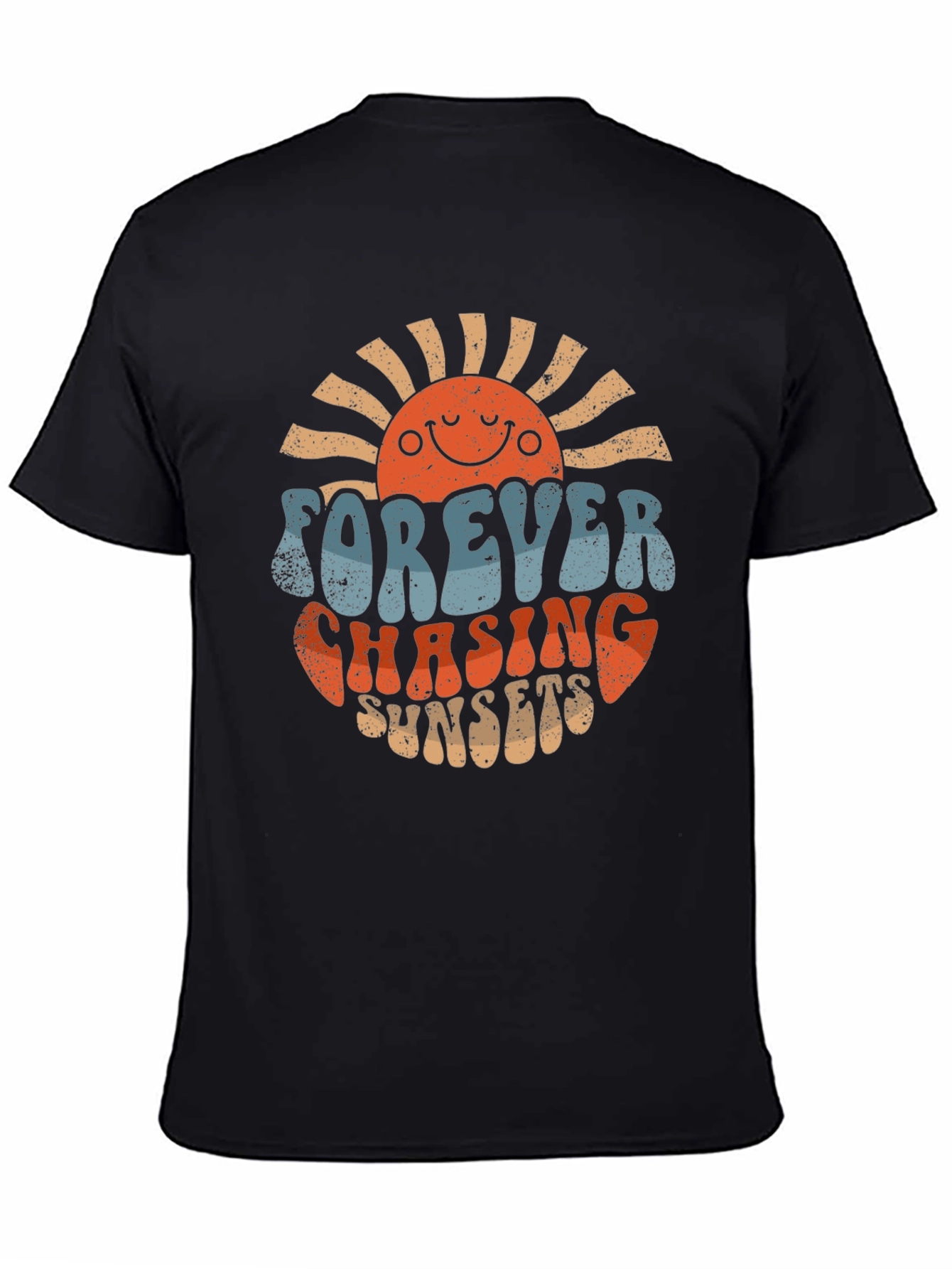 Retro Forever Chasing Sunsets Graphic T-Shirt