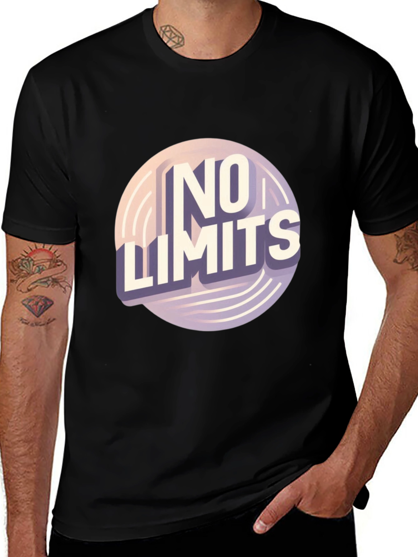 No Limits Graphic Tee - Stylish Cotton Blend
