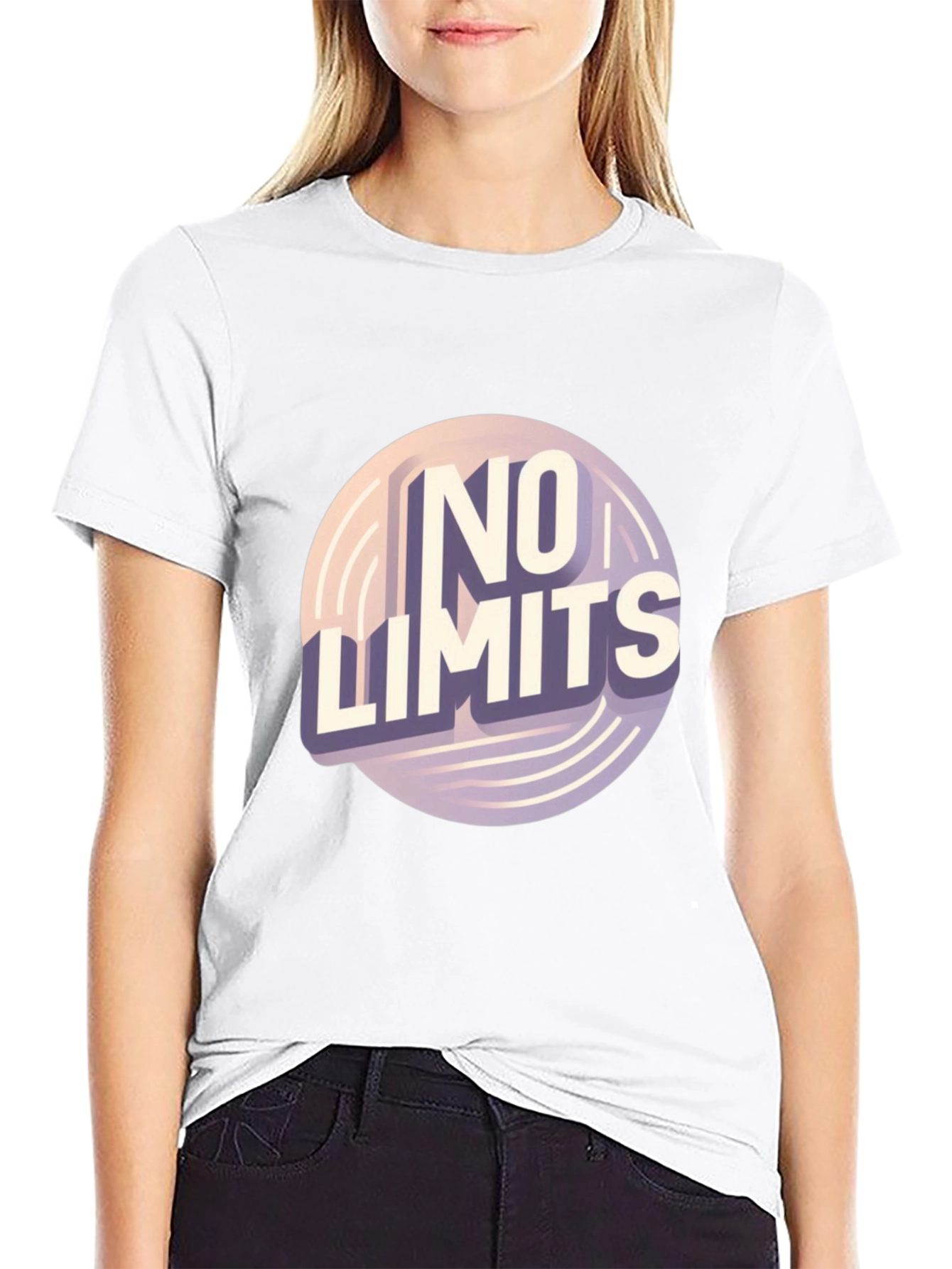 No Limits Graphic Tee - Stylish Cotton Blend