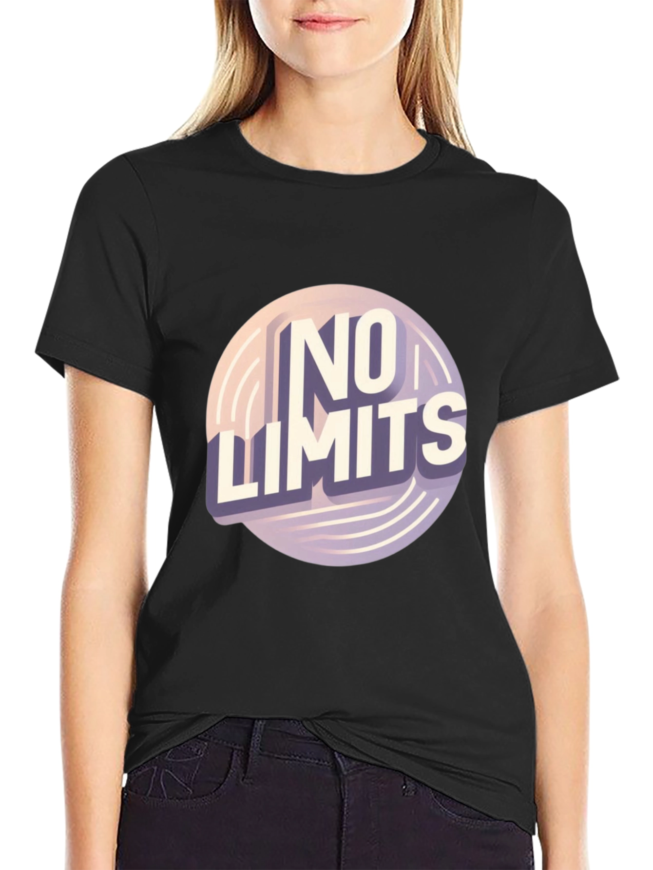 No Limits Graphic Tee - Stylish Cotton Blend