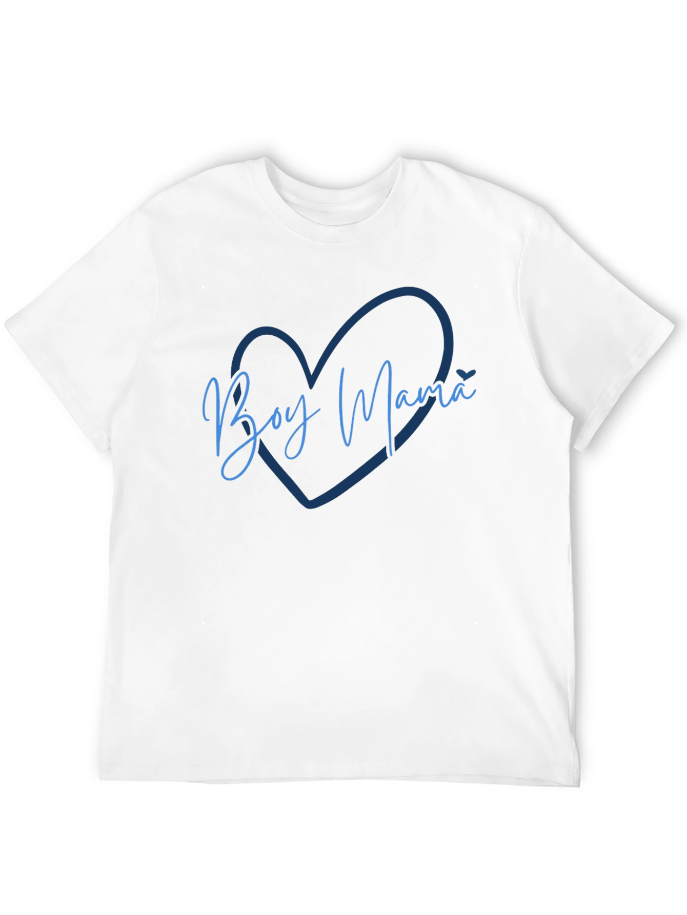 Boy Mama Heart Graphic Tee - Stylish Comfort