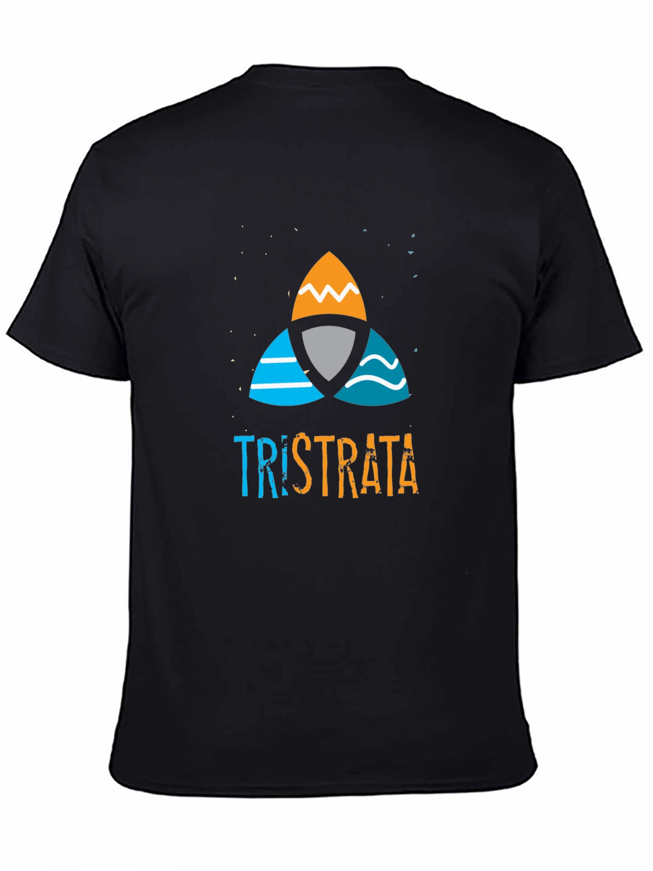 TriStrata Graphic Print Black T-Shirt