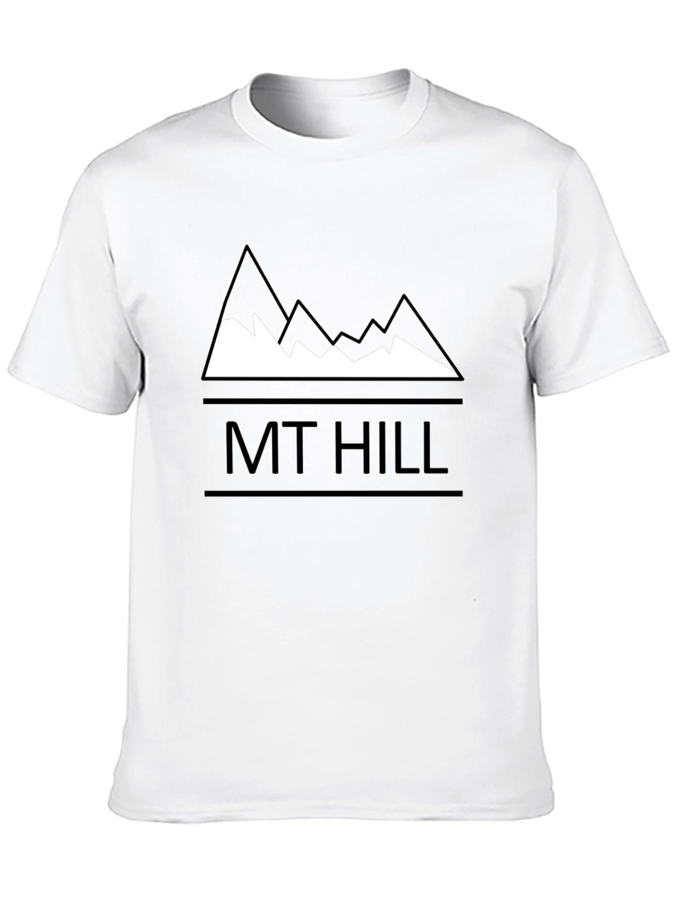 MT HILL Graphic Tee - Black Cotton Mountain Design