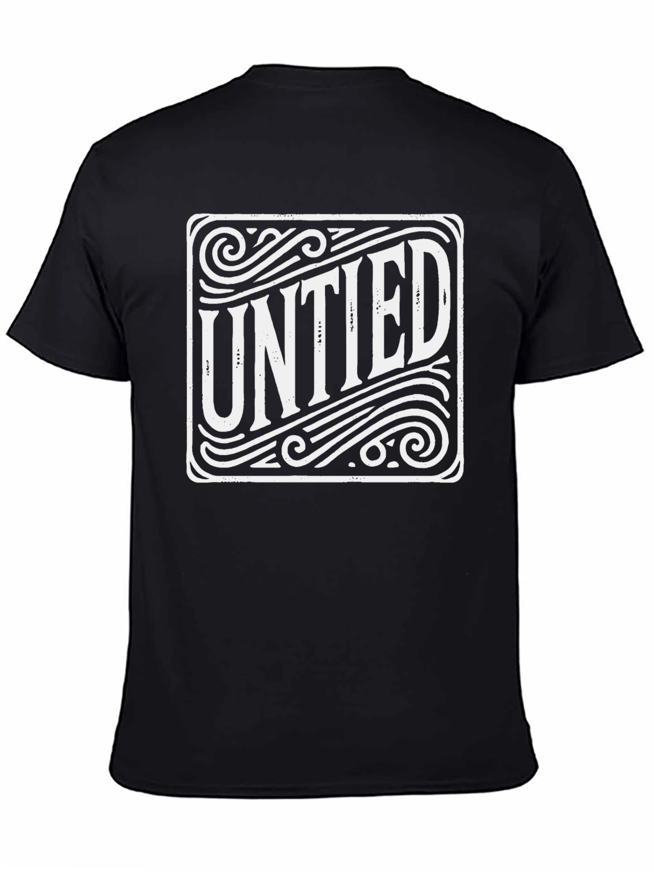 Untied Graphic Tee - Mens Black T-Shirt