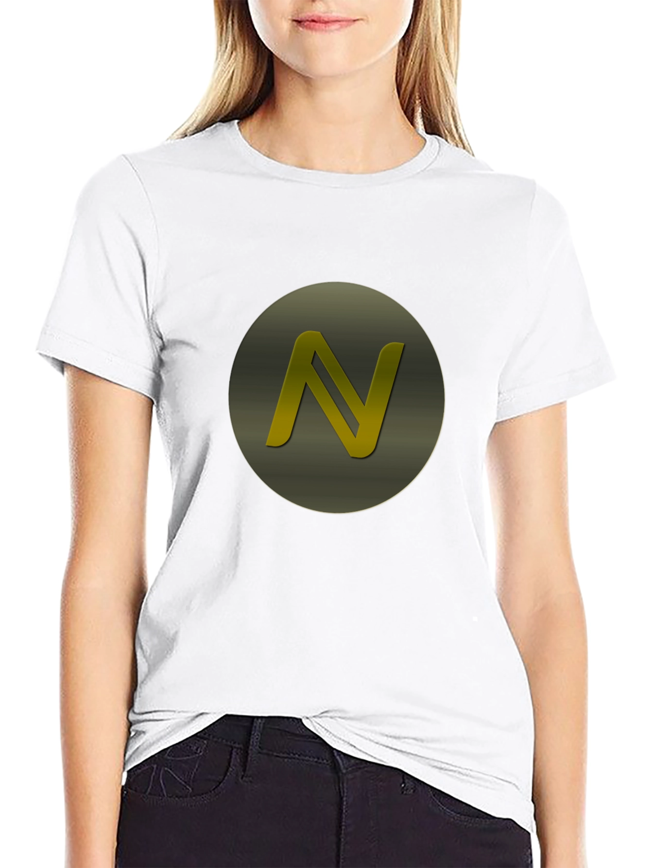 Letter N Graphic Tee - Premium Comfort