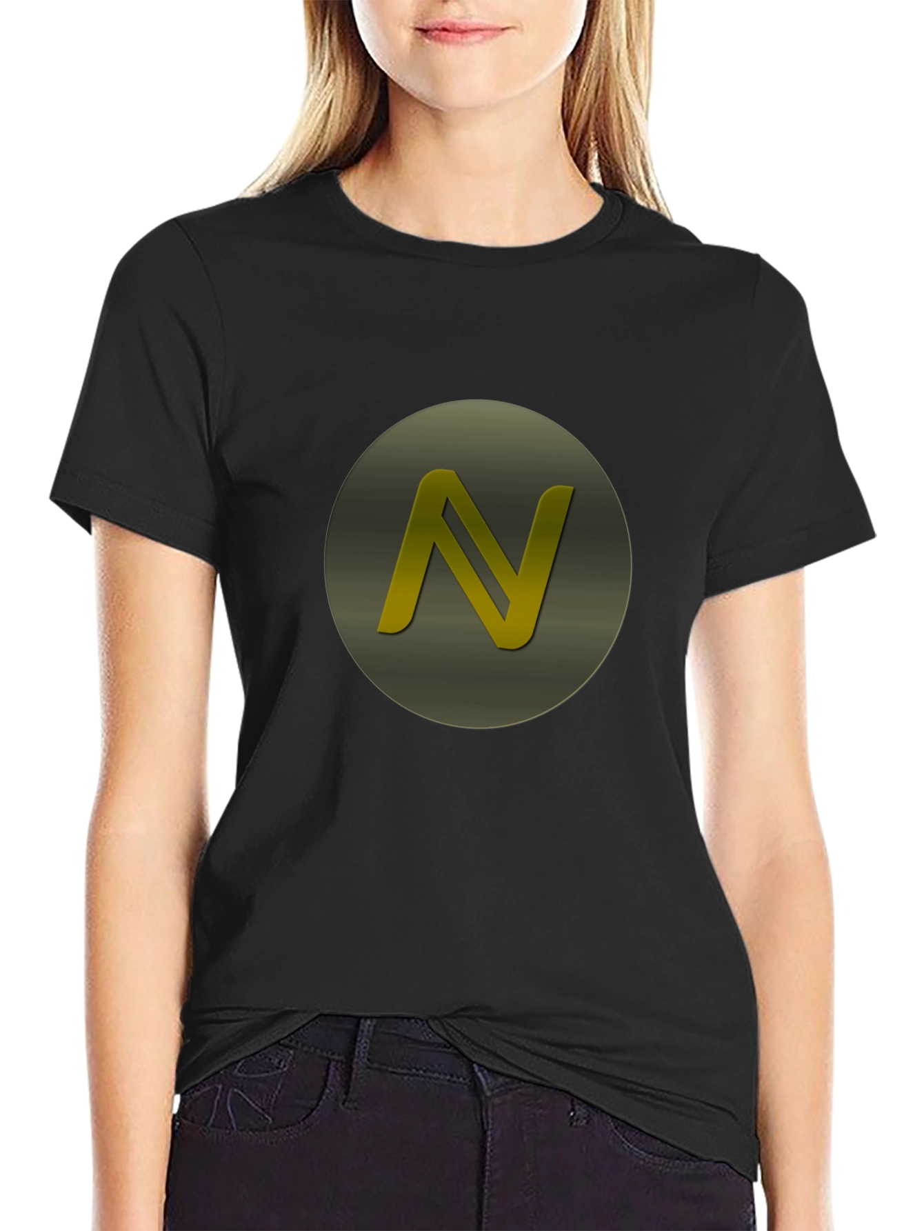 Letter N Graphic Tee - Premium Comfort