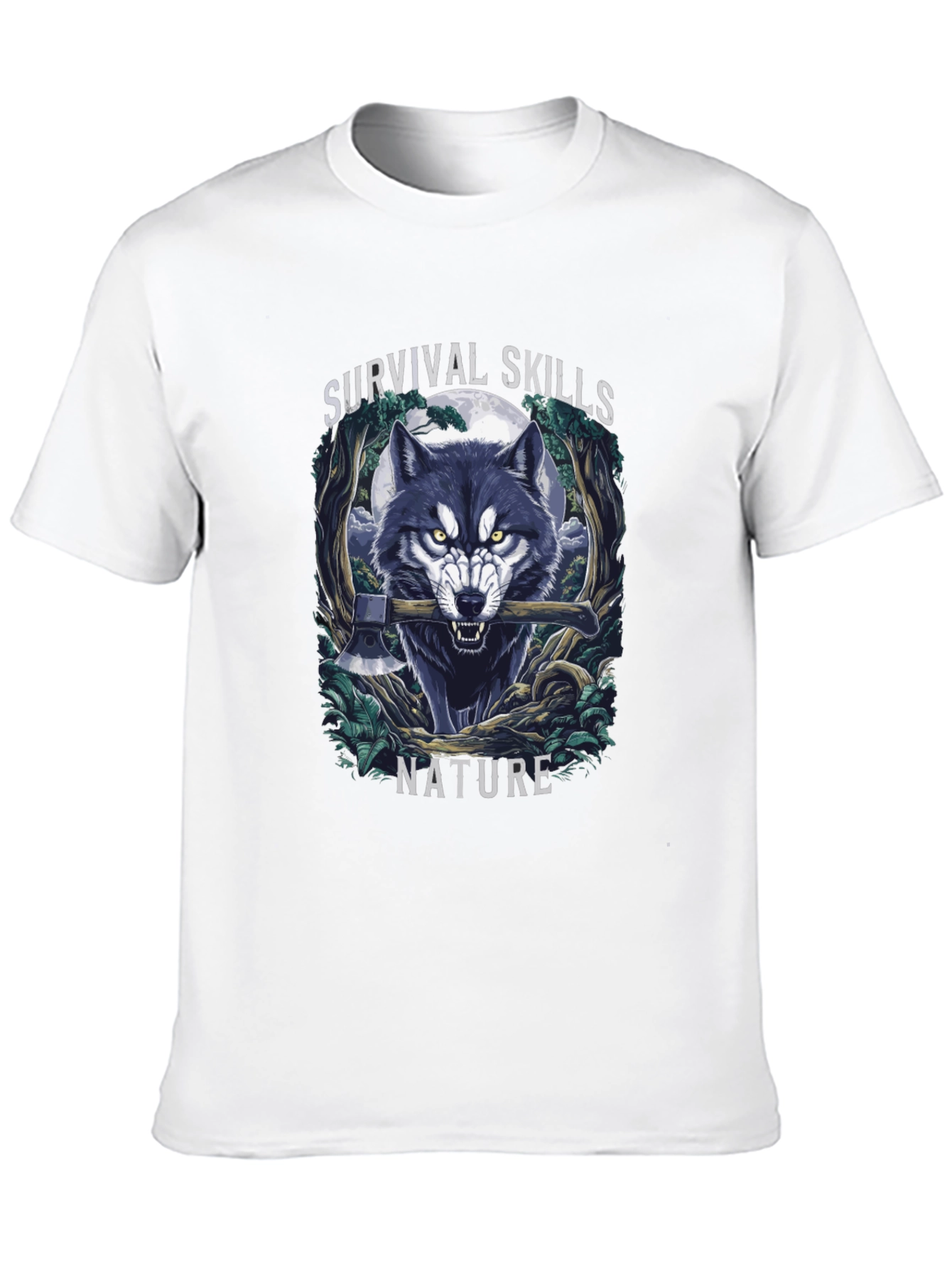 Survival Skills Wolf Graphic T-Shirt