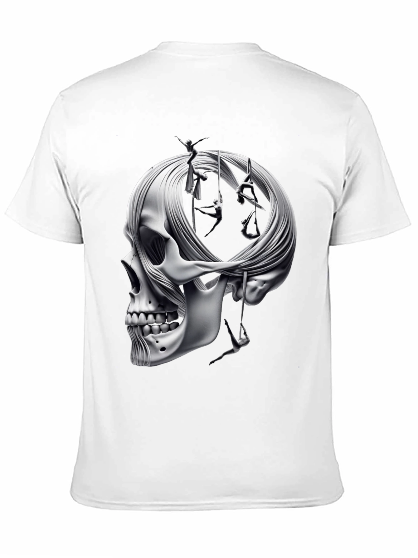 Skull & Acrobatics Black Graphic Tee