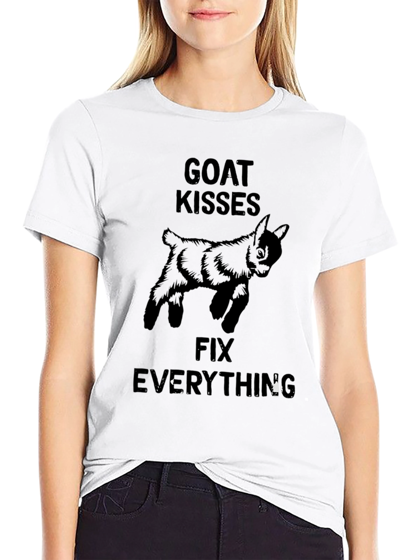 Goat Kisses Fix Everything T-Shirt