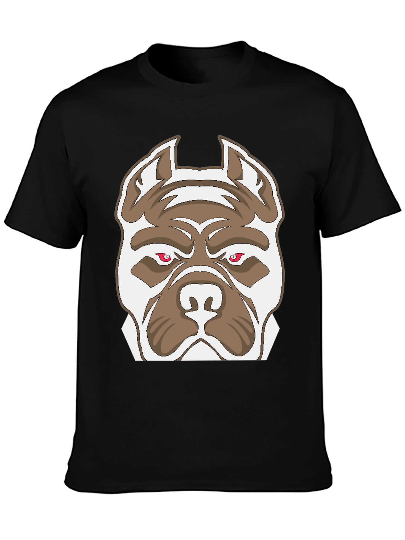 Pitbull Graphic Print Black Tee