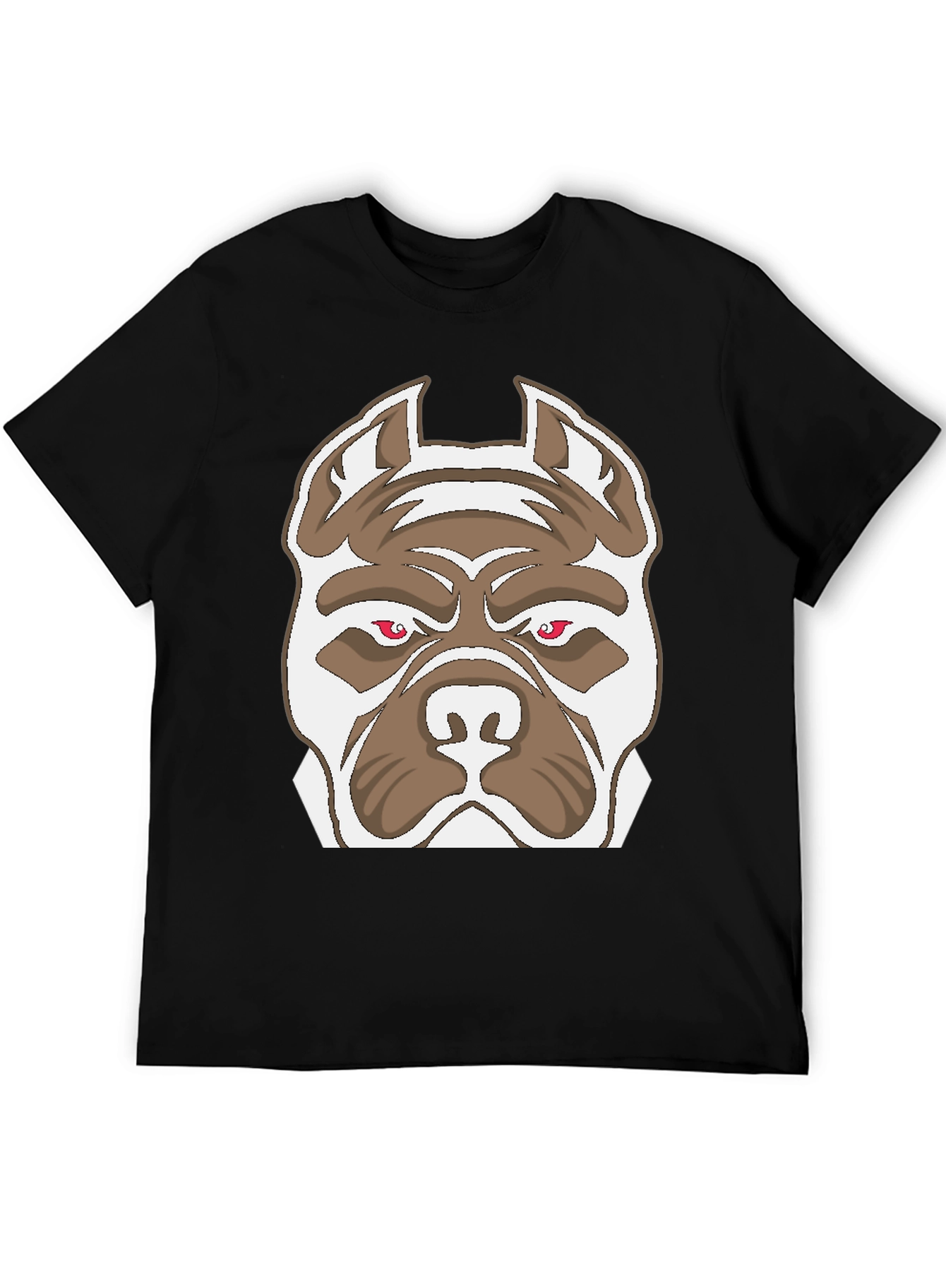 Pitbull Graphic Print Black Tee