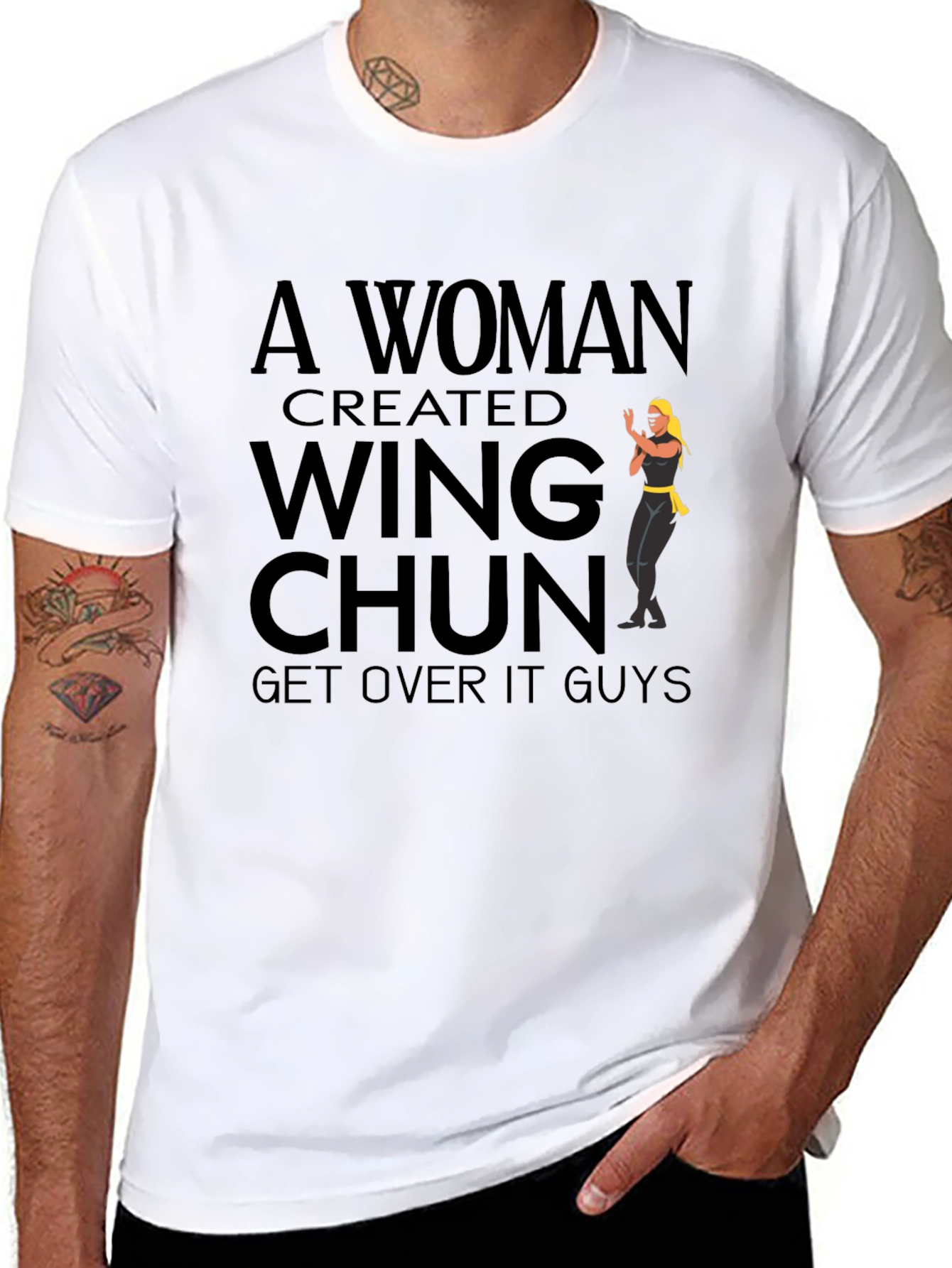 Wing Chun Woman T-Shirt: Martial Arts Graphic Tee