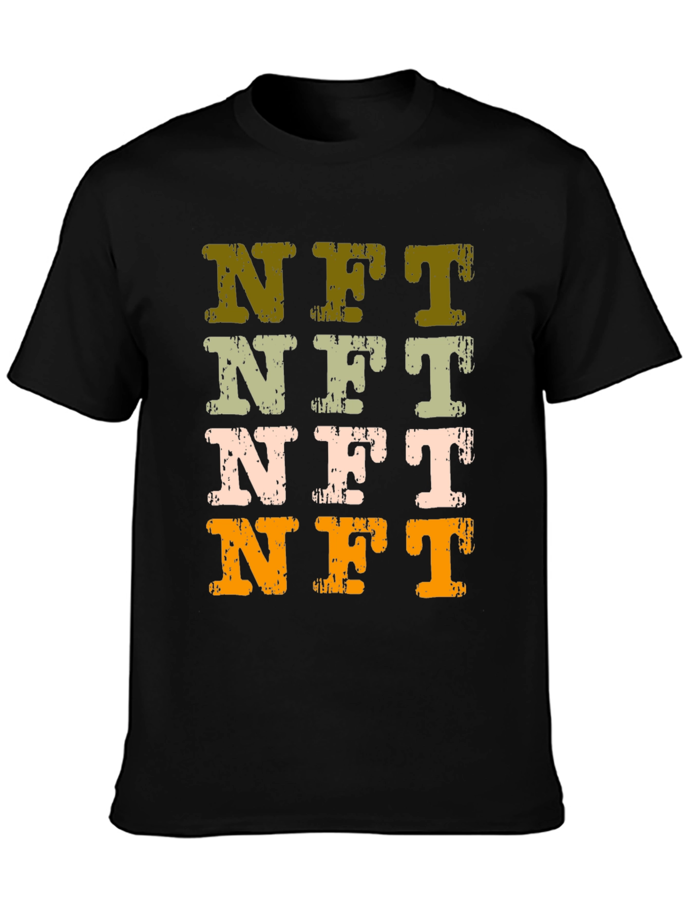 Retro NFT T-Shirt - Distressed Design