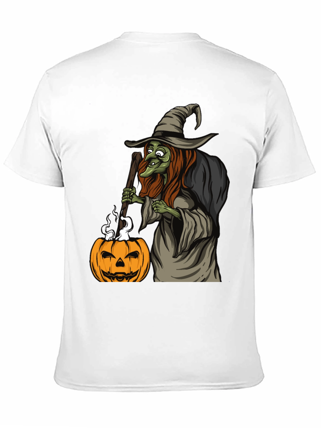 Witch Pumpkin Halloween Graphic Tee