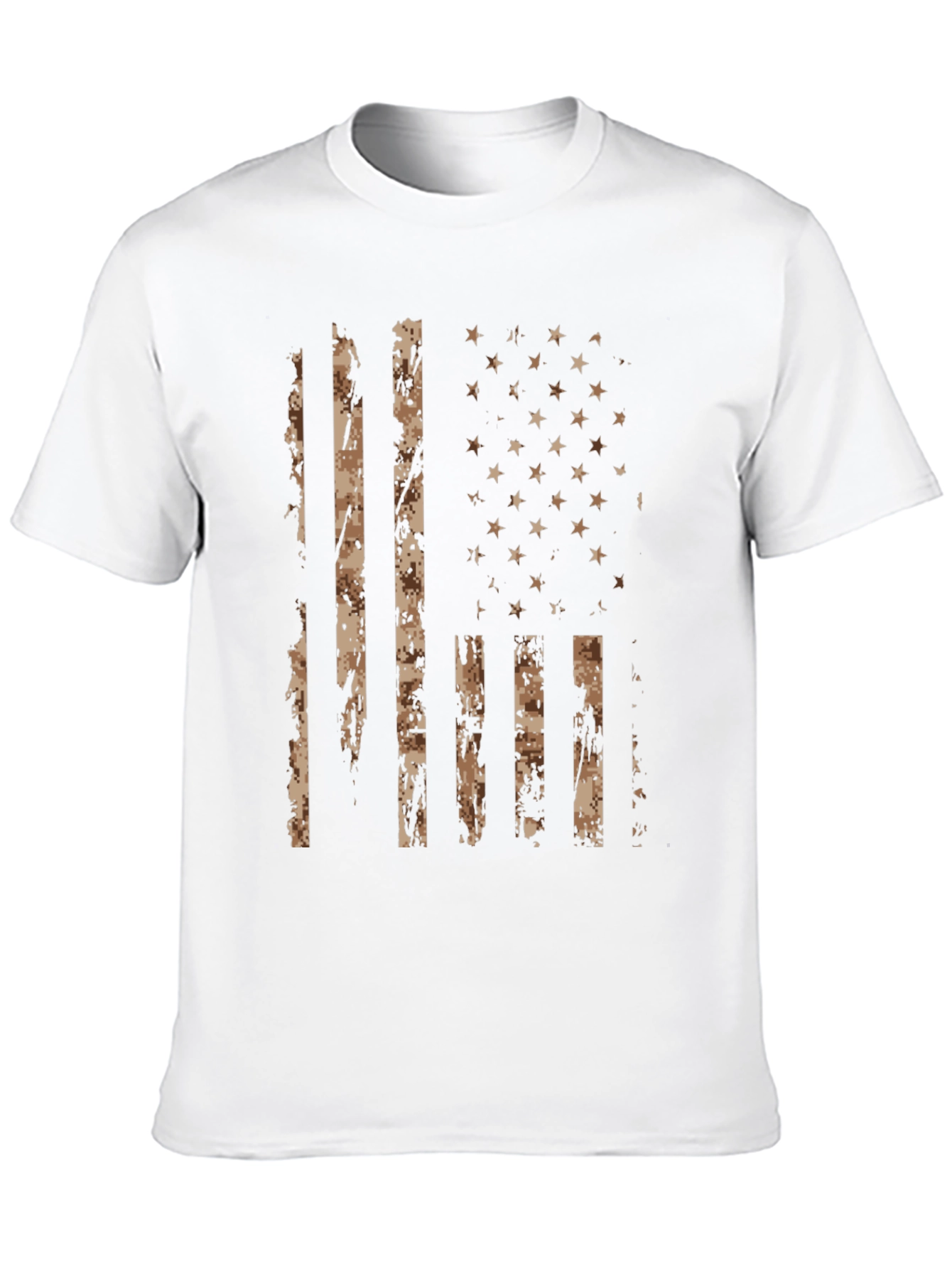 Camouflage American Flag Graphic T-Shirt