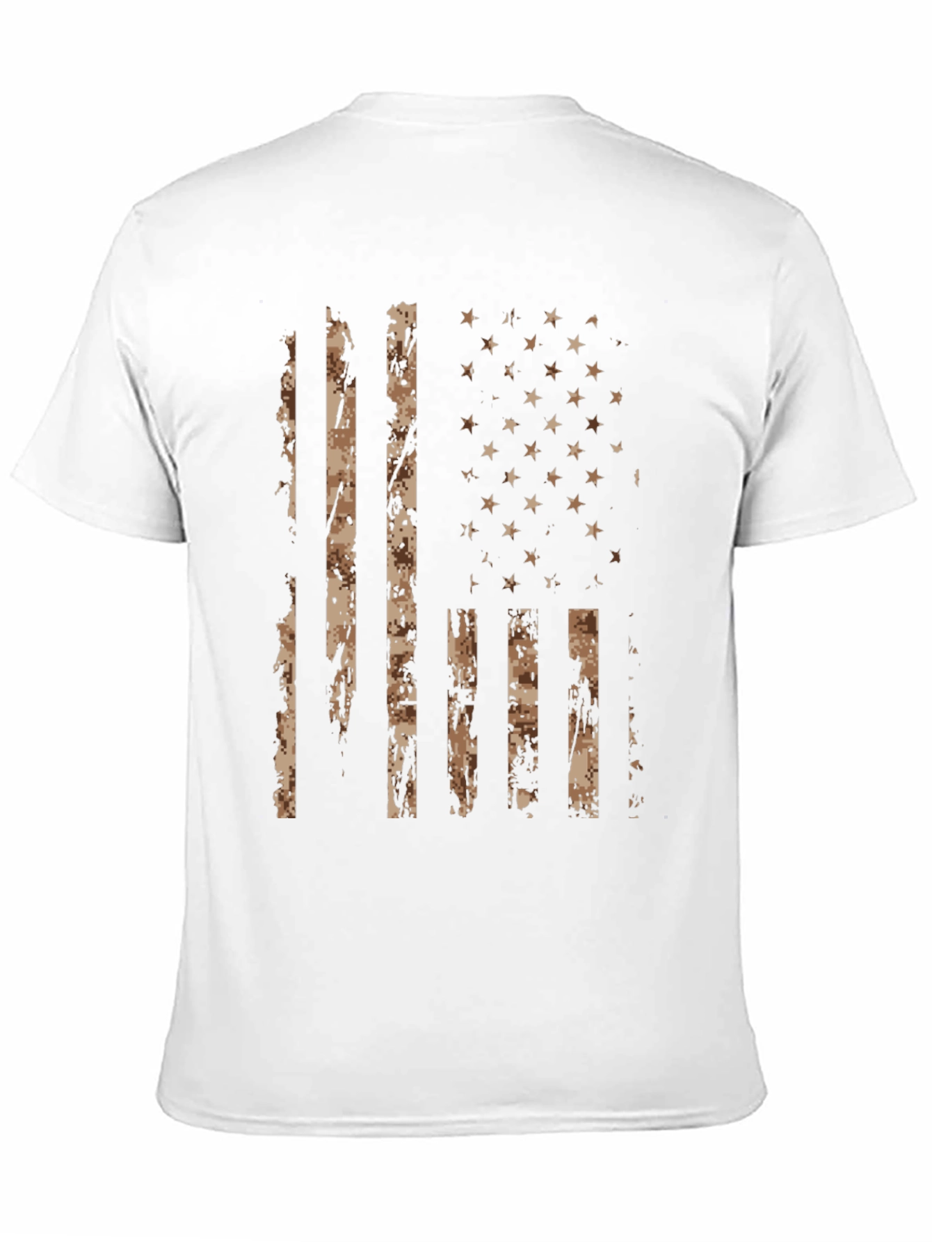 Camouflage American Flag Graphic T-Shirt