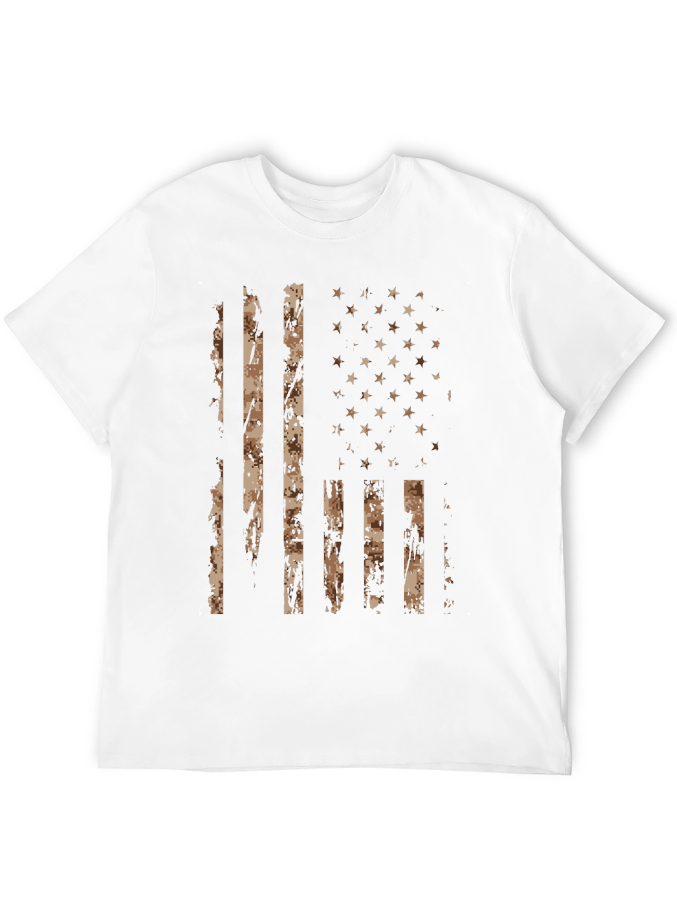 Camouflage American Flag Graphic T-Shirt
