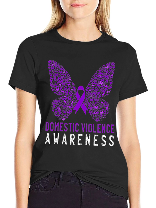Domestic Violence Awareness Butterfly T-Shirt