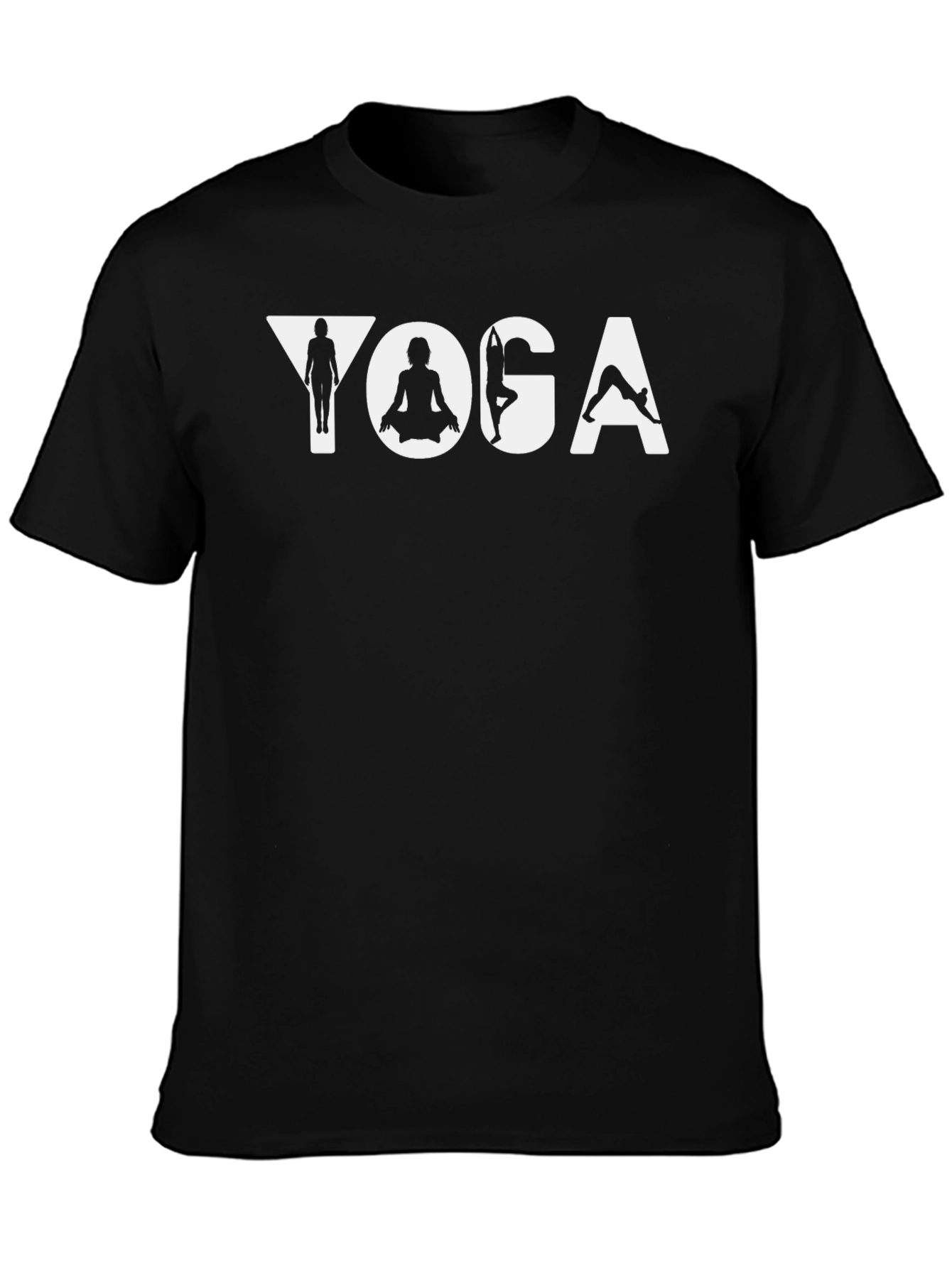 Yoga Graphic Tee - Mens Black T-Shirt