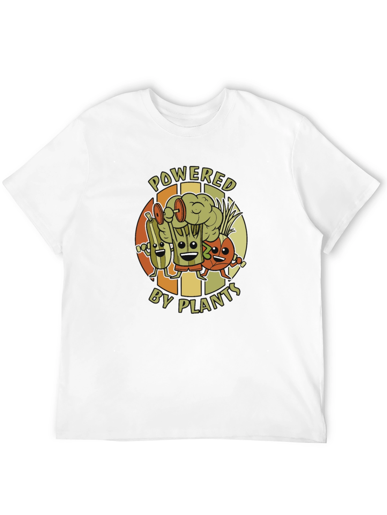 Powered by Plants Graphic T-Shirt - Vegan Fitness Tee