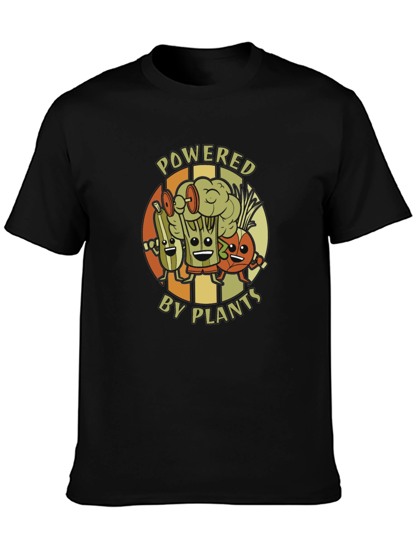 Powered by Plants Graphic T-Shirt - Vegan Fitness Tee