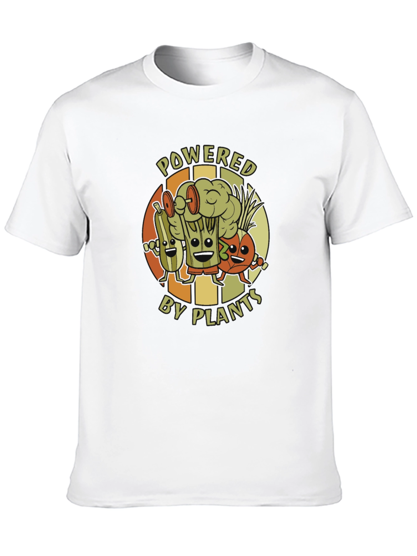 Powered by Plants Graphic T-Shirt - Vegan Fitness Tee