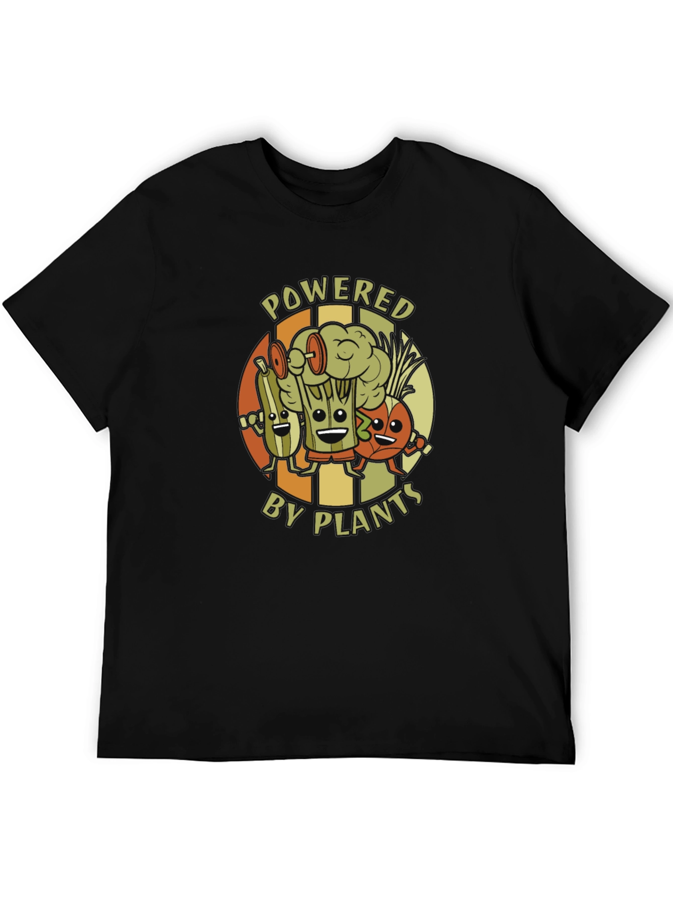 Powered by Plants Graphic T-Shirt - Vegan Fitness Tee