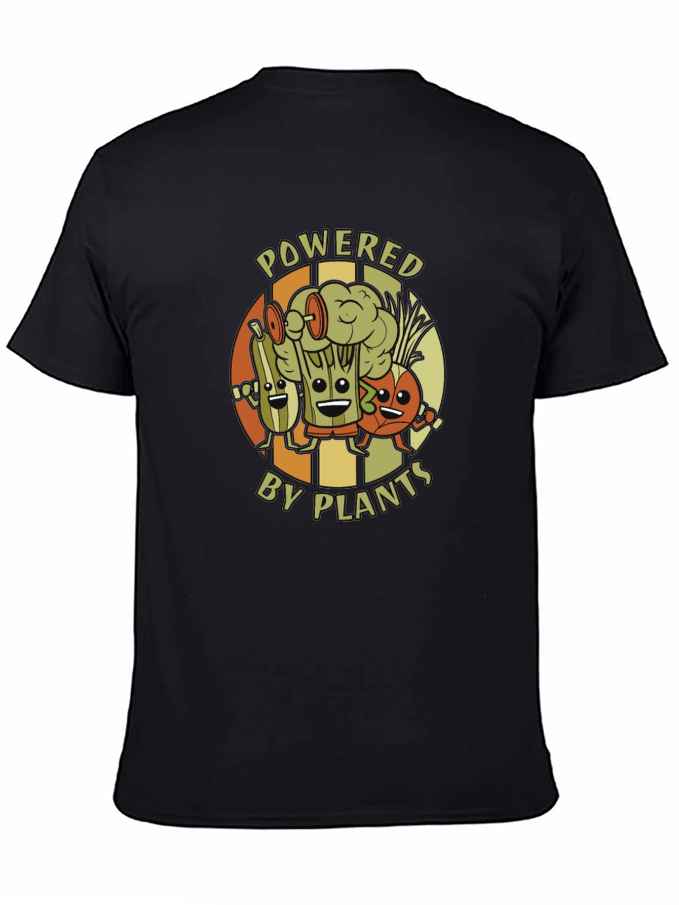 Powered by Plants Graphic T-Shirt - Vegan Fitness Tee