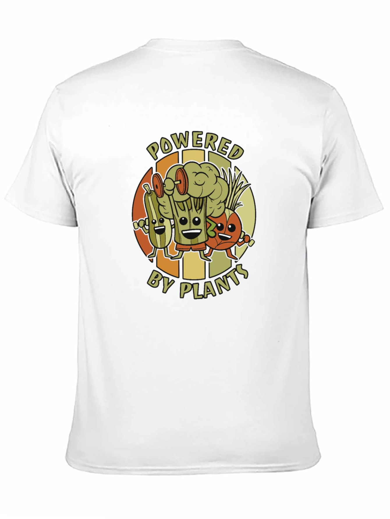 Powered by Plants Graphic T-Shirt - Vegan Fitness Tee