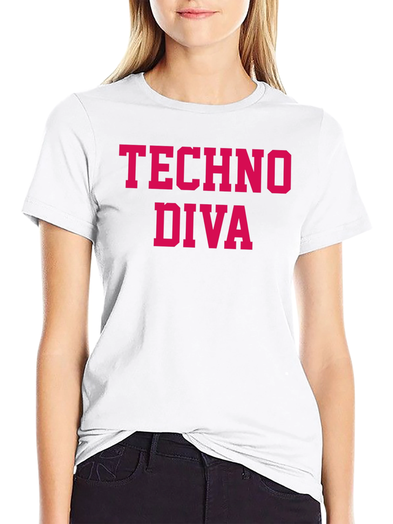 Techno Diva T-Shirt - Stylish Graphic Tee