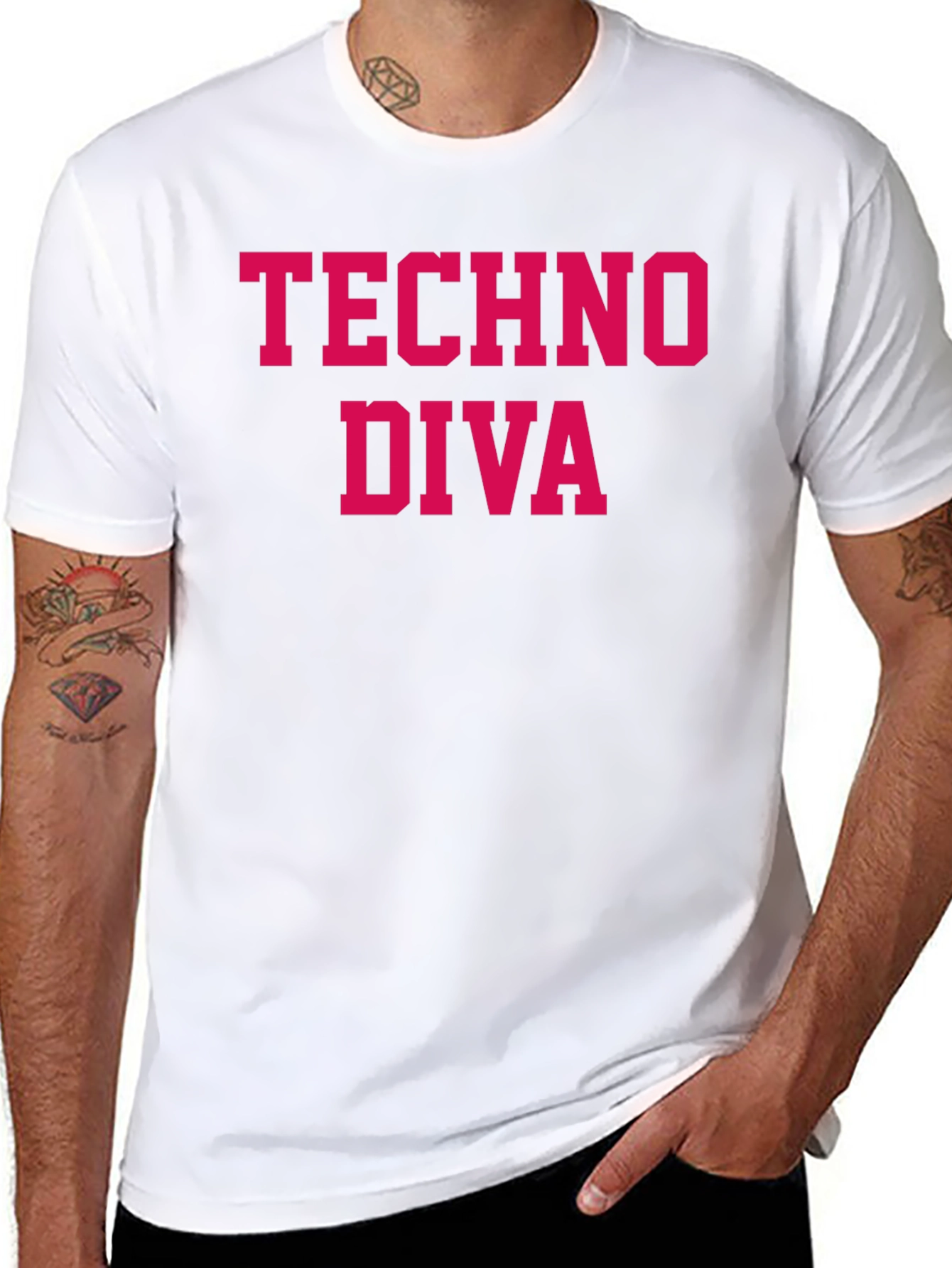 Techno Diva T-Shirt - Stylish Graphic Tee