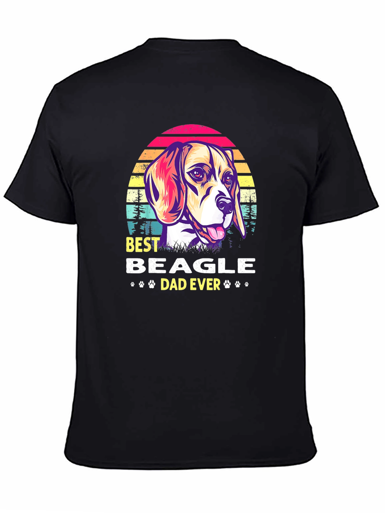 Best Beagle Dad Ever Graphic T-Shirt